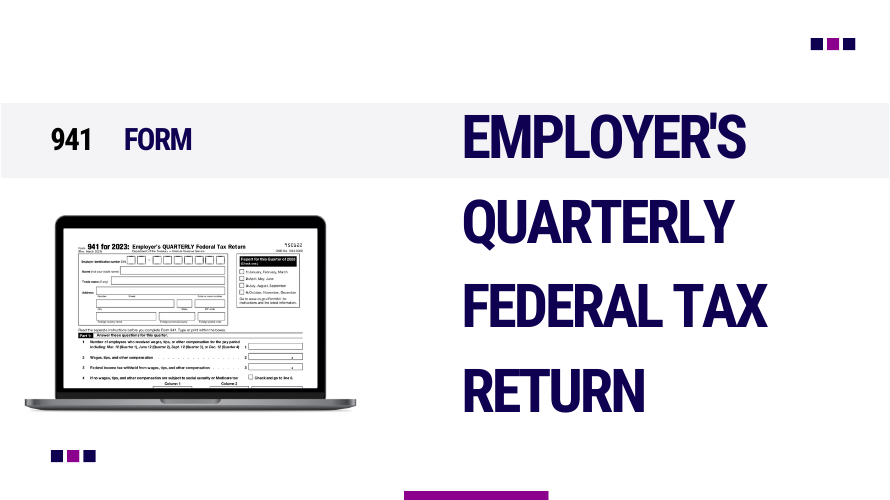 2023 Form 941 in PDF > Fill Out 941 Tax Form Online for Free with Example