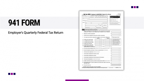 2023 Form 941 in PDF > Fill Out 941 Tax Form Online for Free with Example